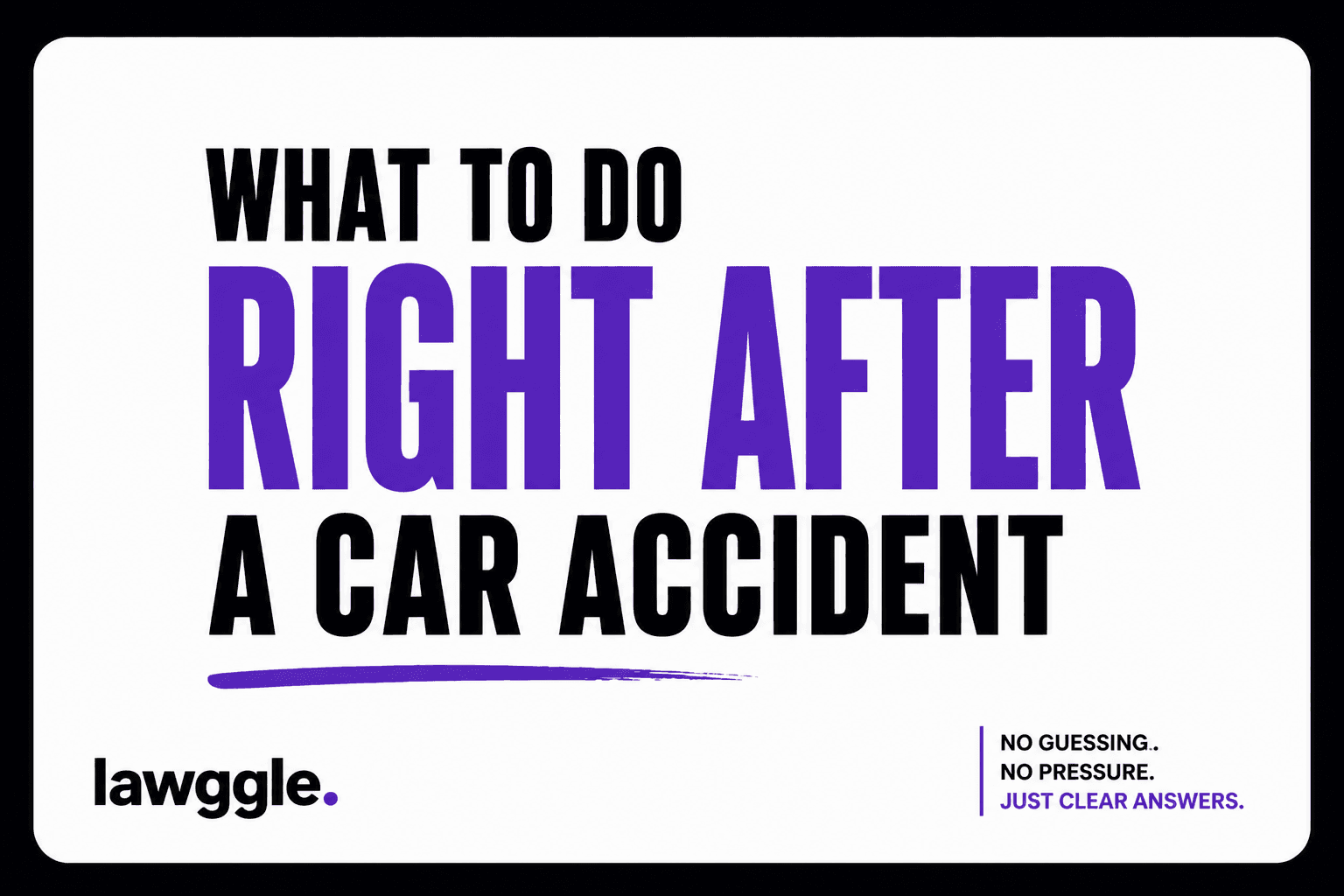 What should you do right after a car accident to protect your claim?