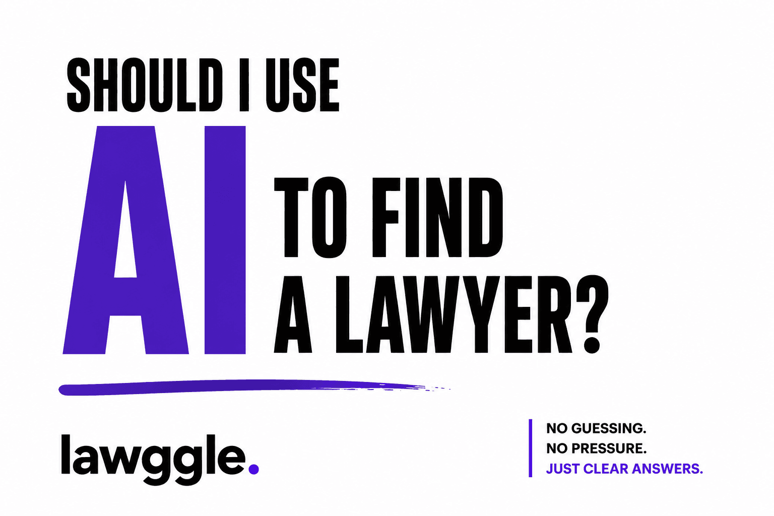 Should I Use AI to Find a Lawyer?