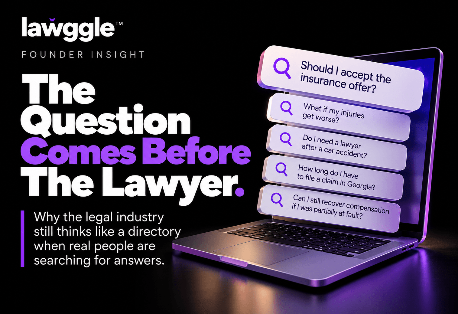 People Don’t Search for Legal Services. They Search for What Happened to Them.